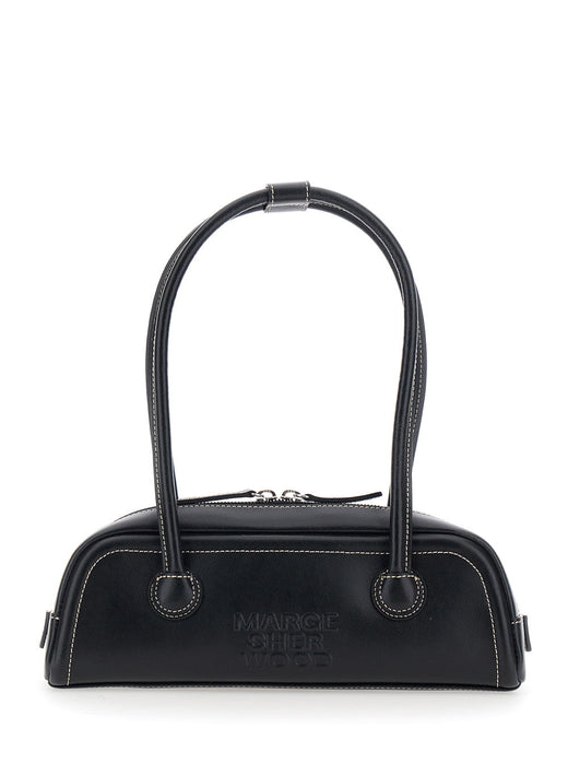 Margesherwood Shoulder Bag — Black Cow Leather