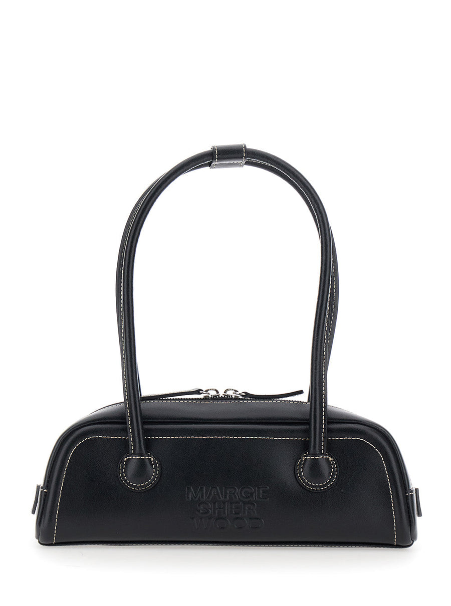 Margesherwood Shoulder Bag — Black Cow Leather
