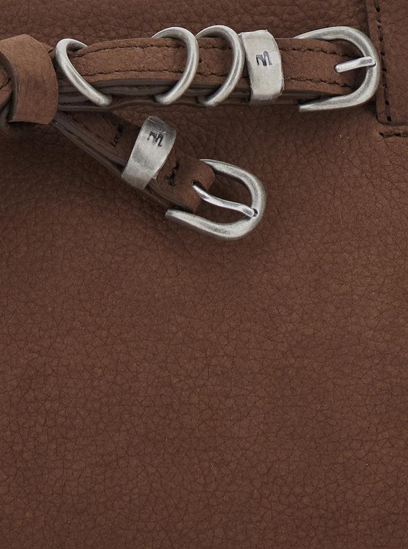 Margesherwood Leather Shoulder Bag — Brown Cow