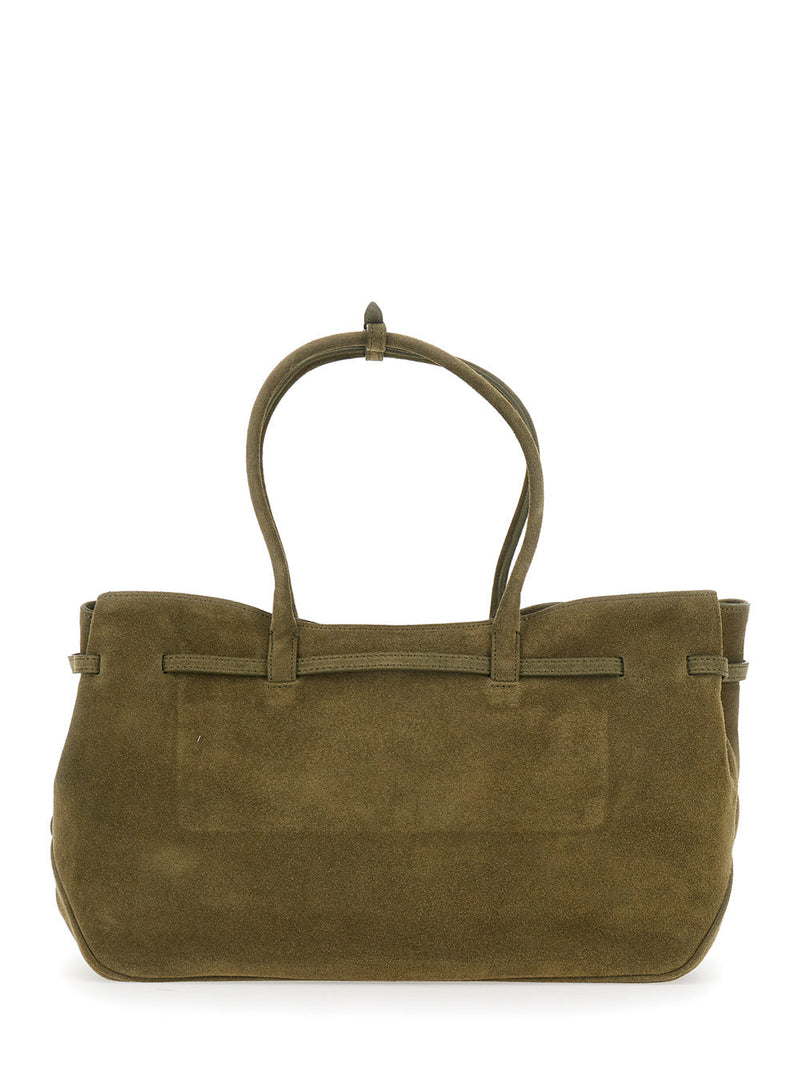 Margesherwood Shoulder Bag — Green Cow Leather
