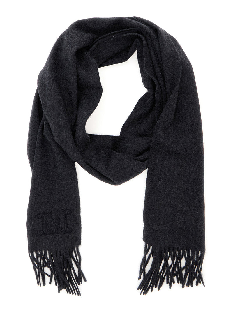 Max Mara Wsdalia Scarf — Gray Cashmere Scarfs