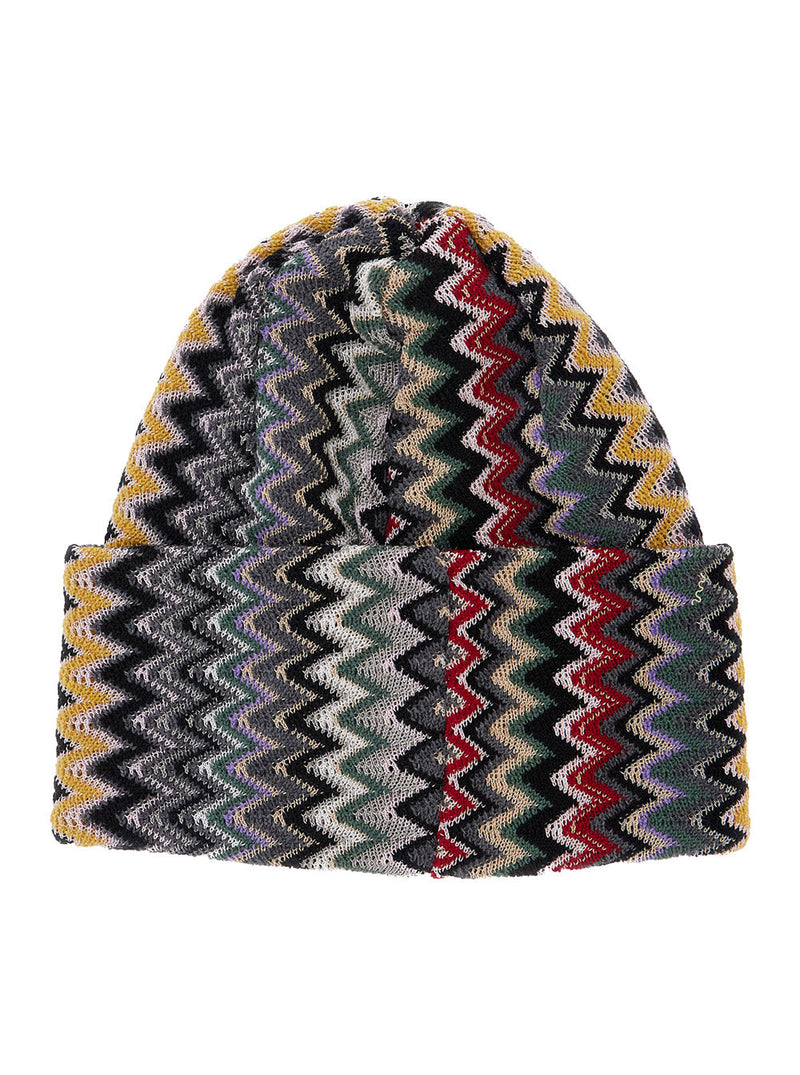 Missoni Cprawmda813 Striped Wool-Viscose Knit Beanie — Multicolor Beanies