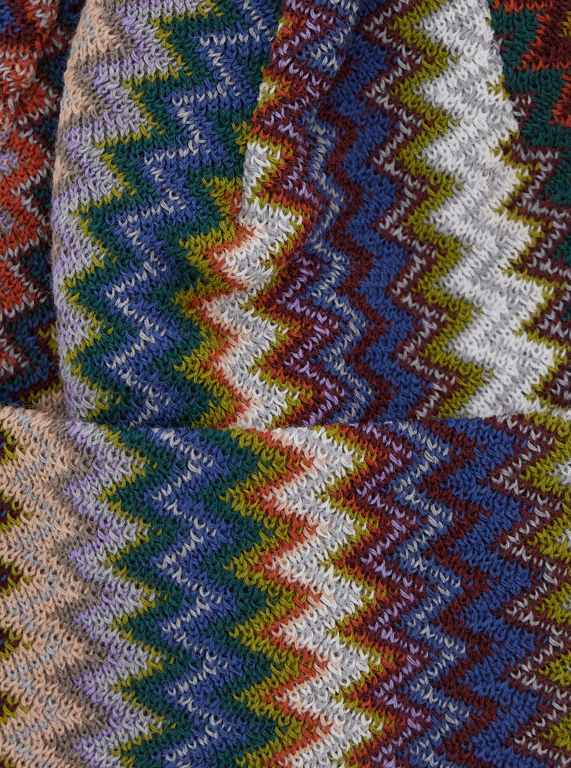 Missoni Cprawmua774 Wool Blend Jacquard Beanie — Brown Acrylic Beanies