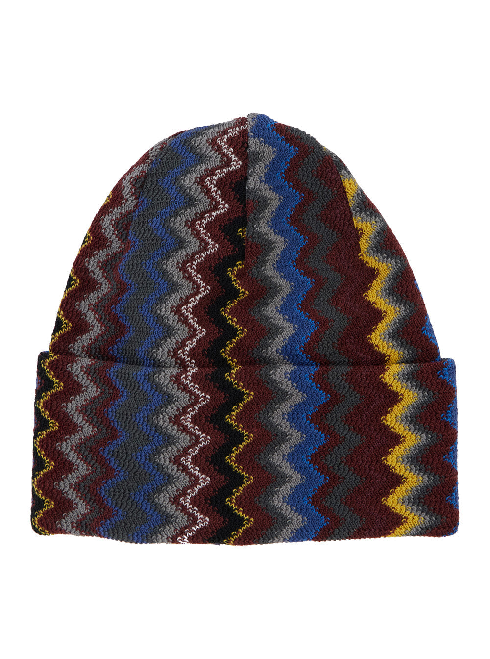 Missoni Cprawmua776 Striped Wool-Blend Beanie — Brown Acrylic Beanies