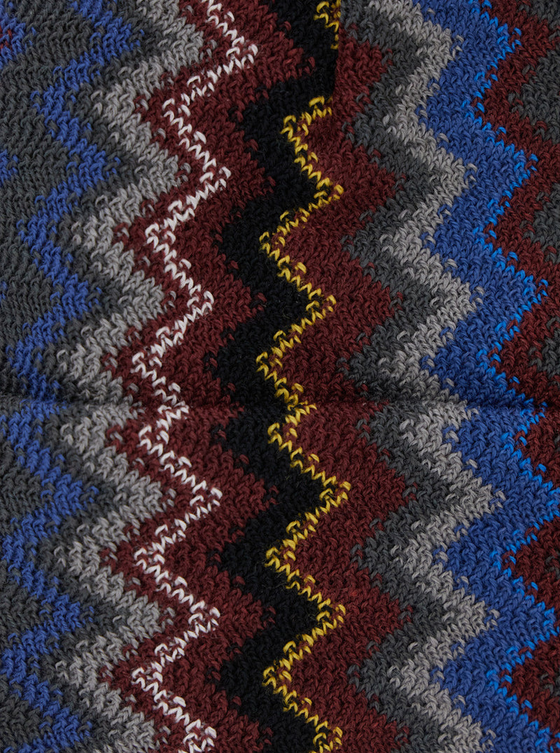 Missoni Cprawmua776 Striped Wool-Blend Beanie — Brown Acrylic Beanies