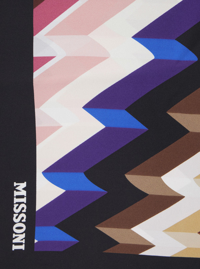 Missoni Chevron Silk Scarf — Multicolor Scarfs