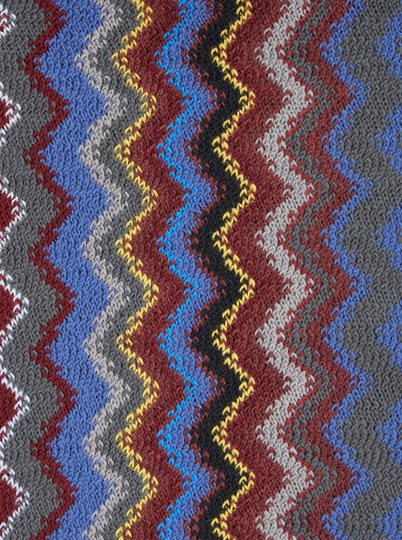 Missoni Chevron-Knit Tech Fabric Scarf — Multicolor Acrylic Scarfs