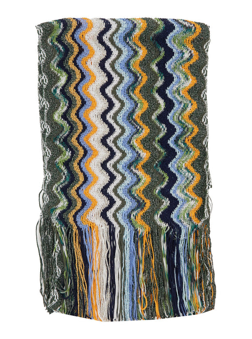 Missoni Geometric Viscose Scarf — Multicolor Scarfs