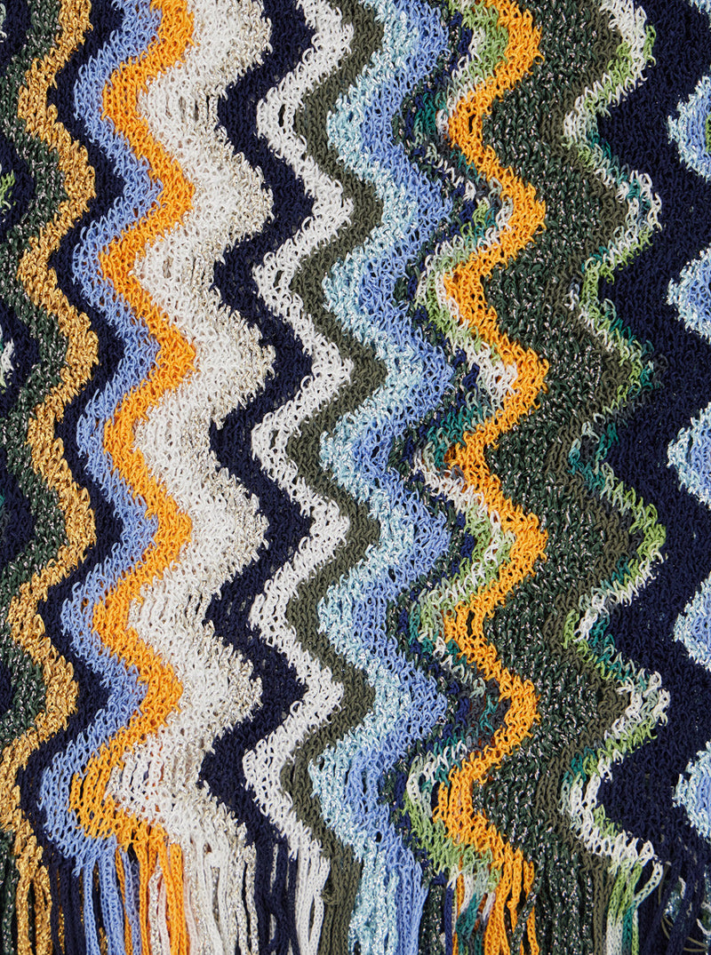 Missoni Geometric Viscose Scarf — Multicolor Scarfs