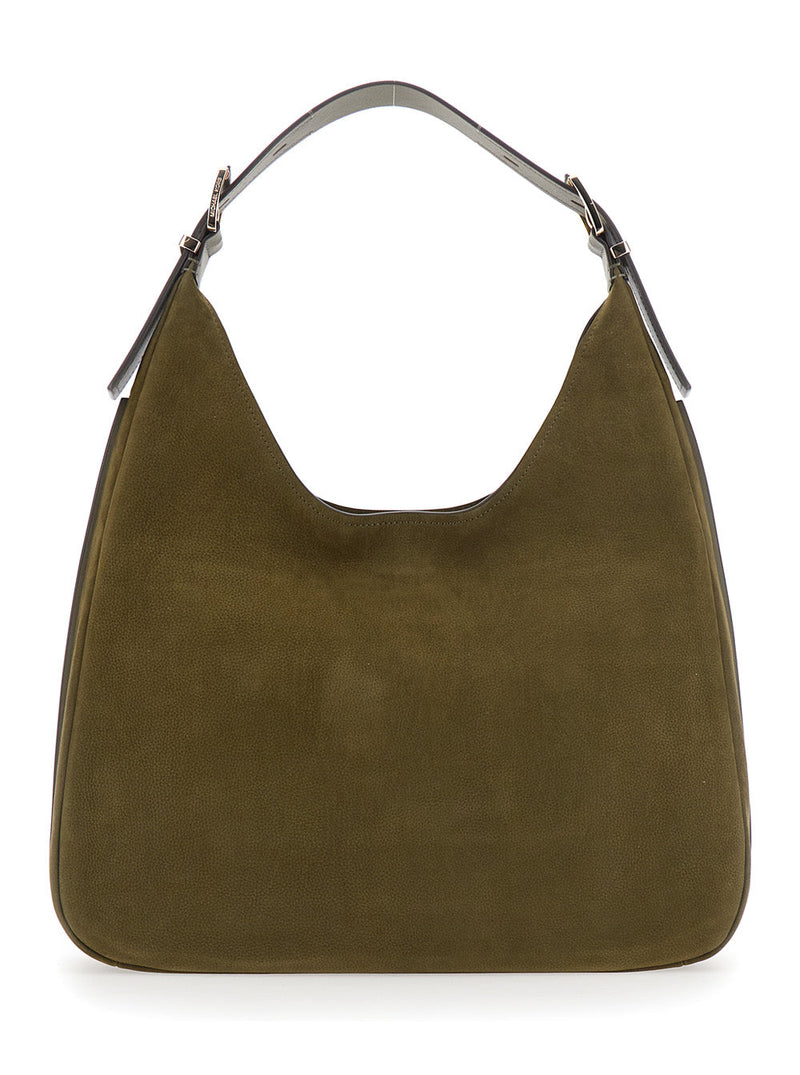 Michael Michael Kors Nolita Shoulder Bag — Green Cow Leather