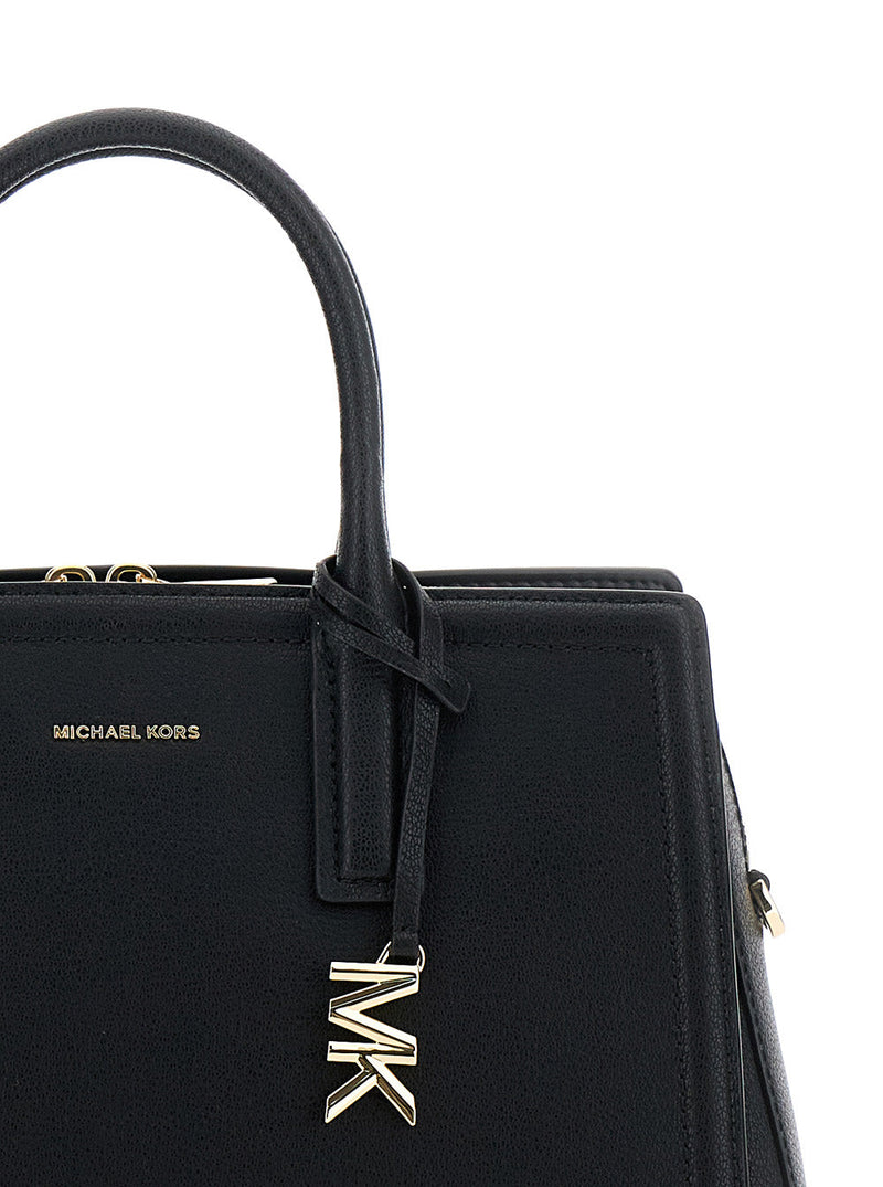 Michael Michael Kors Top Handle Bag — Black Cow Leather