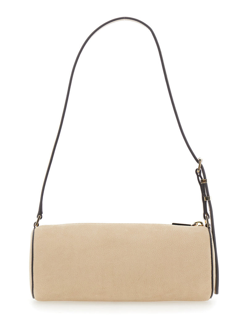 Michael Michael Kors Izzy Shoulder Bag — Beige Cow Leather