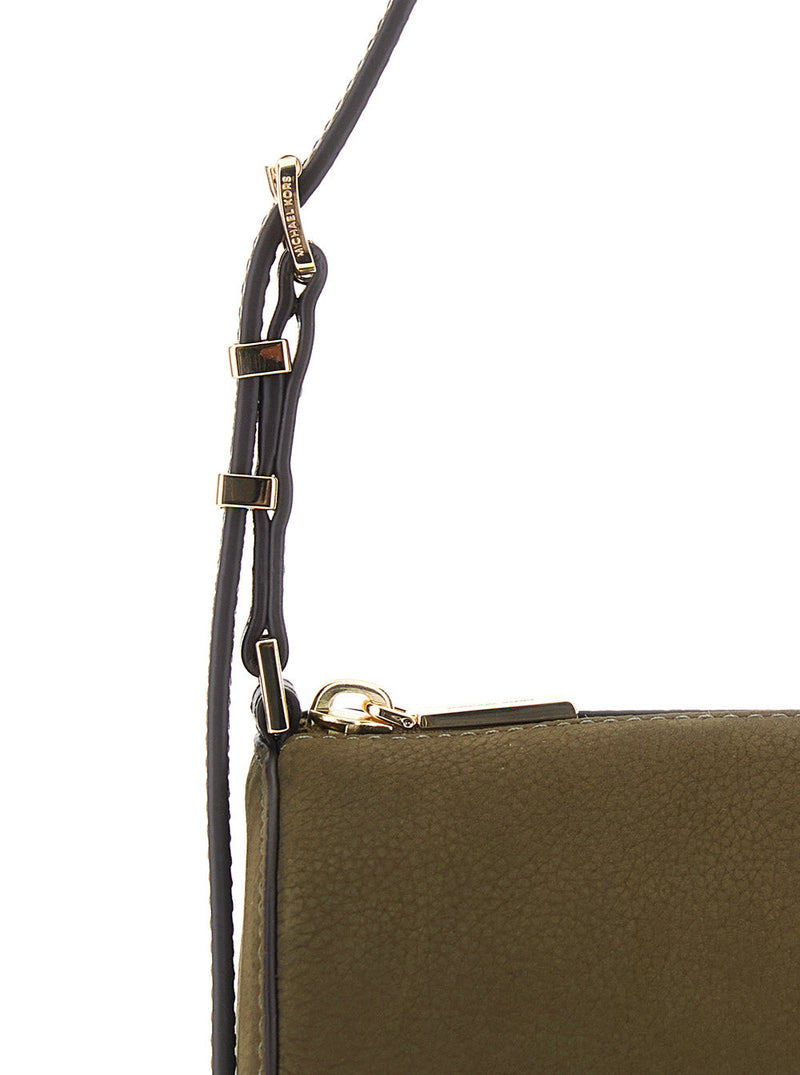 Michael Michael Kors Izzy Shoulder Bag — Green Cow Leather