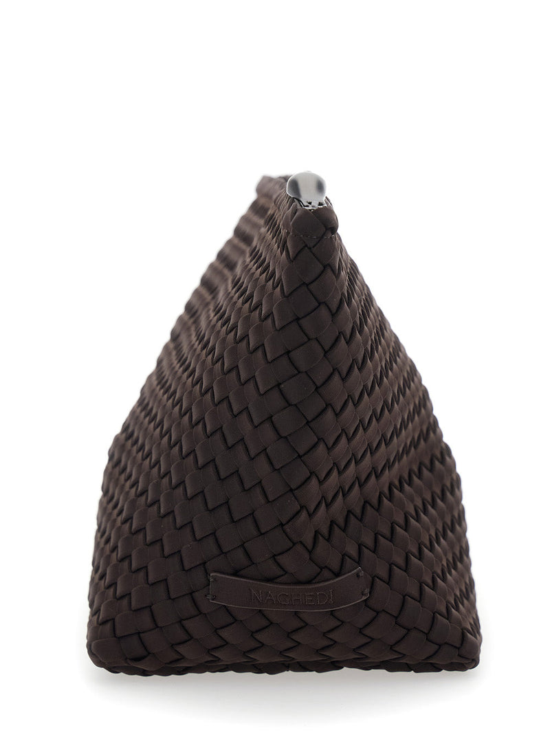 Naghedi Portofino Clutch — Brown Eco-leather