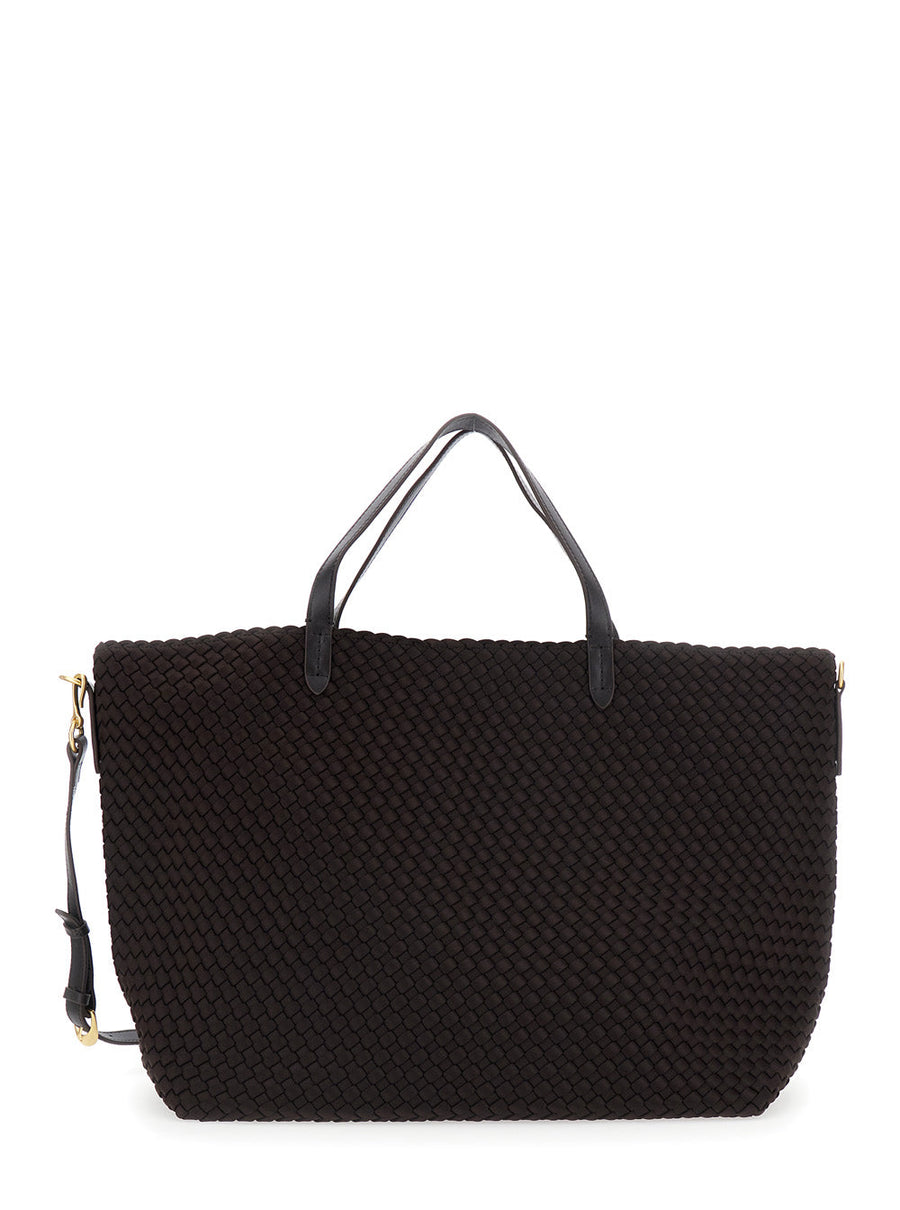 Naghedi Geneva Tote Bag — Brown Eco-leather