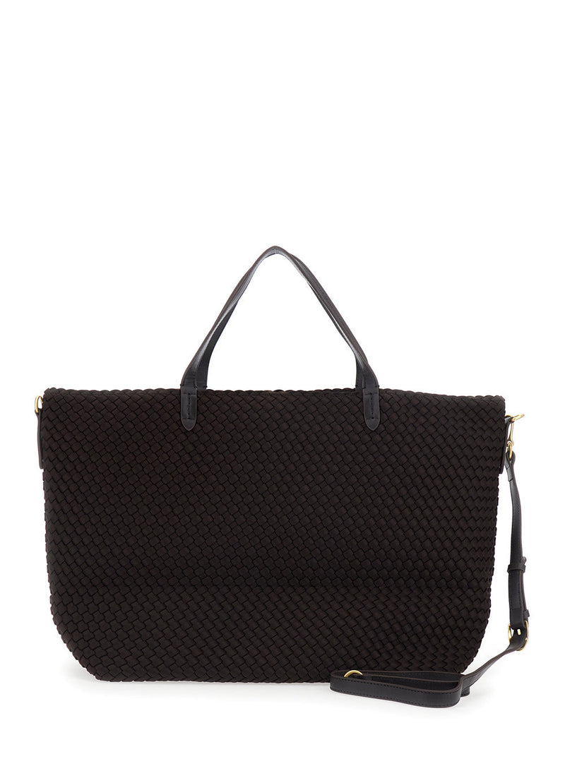 Naghedi Geneva Tote Bag — Brown Eco-leather