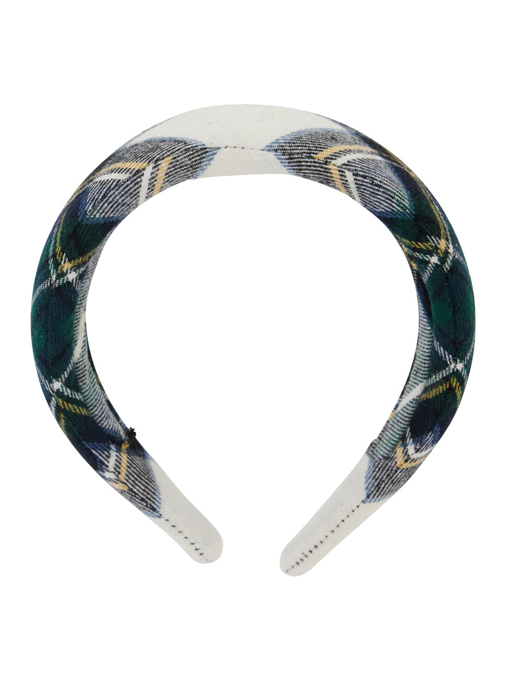 Nanán Tartan Cotton Headband — Navy Headbands