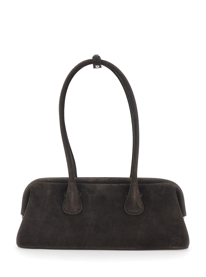 Osoi Boat Wide Shoulder Bag — Brown Cow Leather