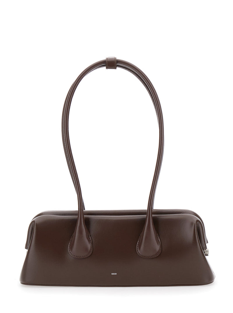 Osoi Boatwide Shoulder Bag — Black Cow Leather