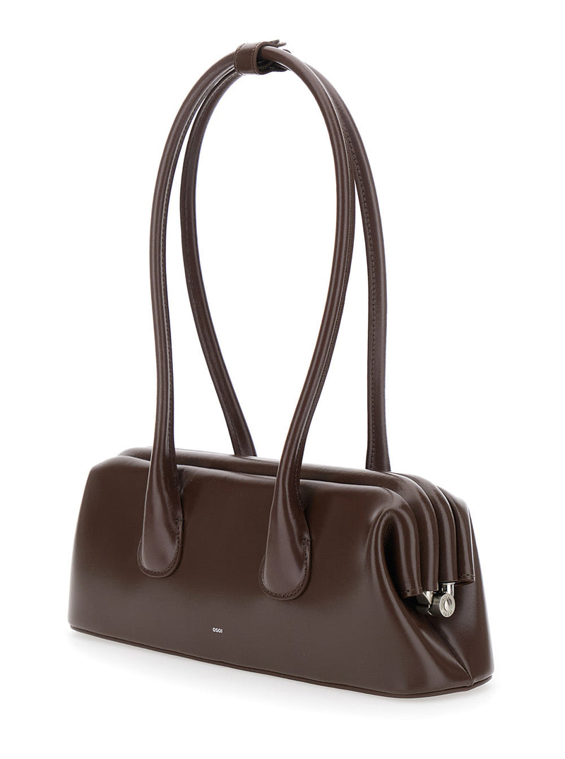Osoi Boatwide Shoulder Bag — Black Cow Leather