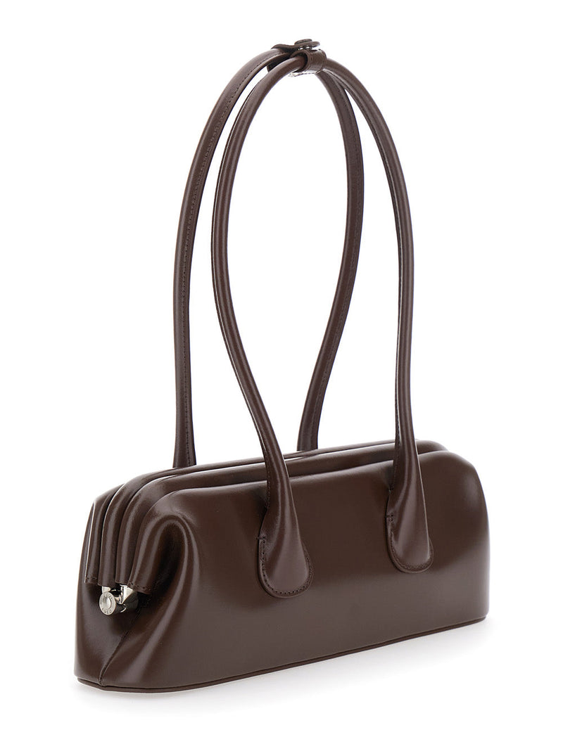 Osoi Boatwide Shoulder Bag — Black Cow Leather