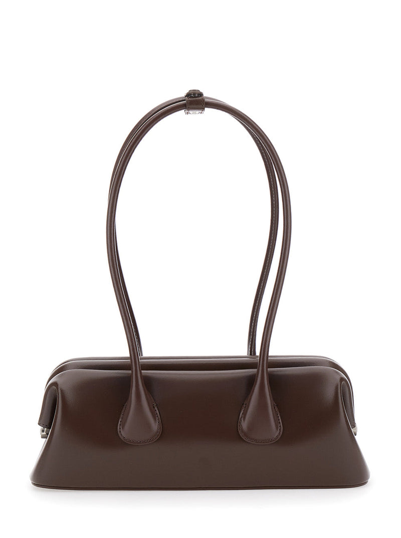 Osoi Boatwide Shoulder Bag — Black Cow Leather