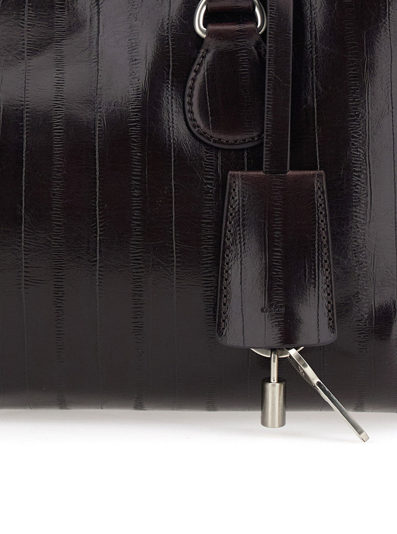 Osoi Cow Leather Shoulder Bag — Brown