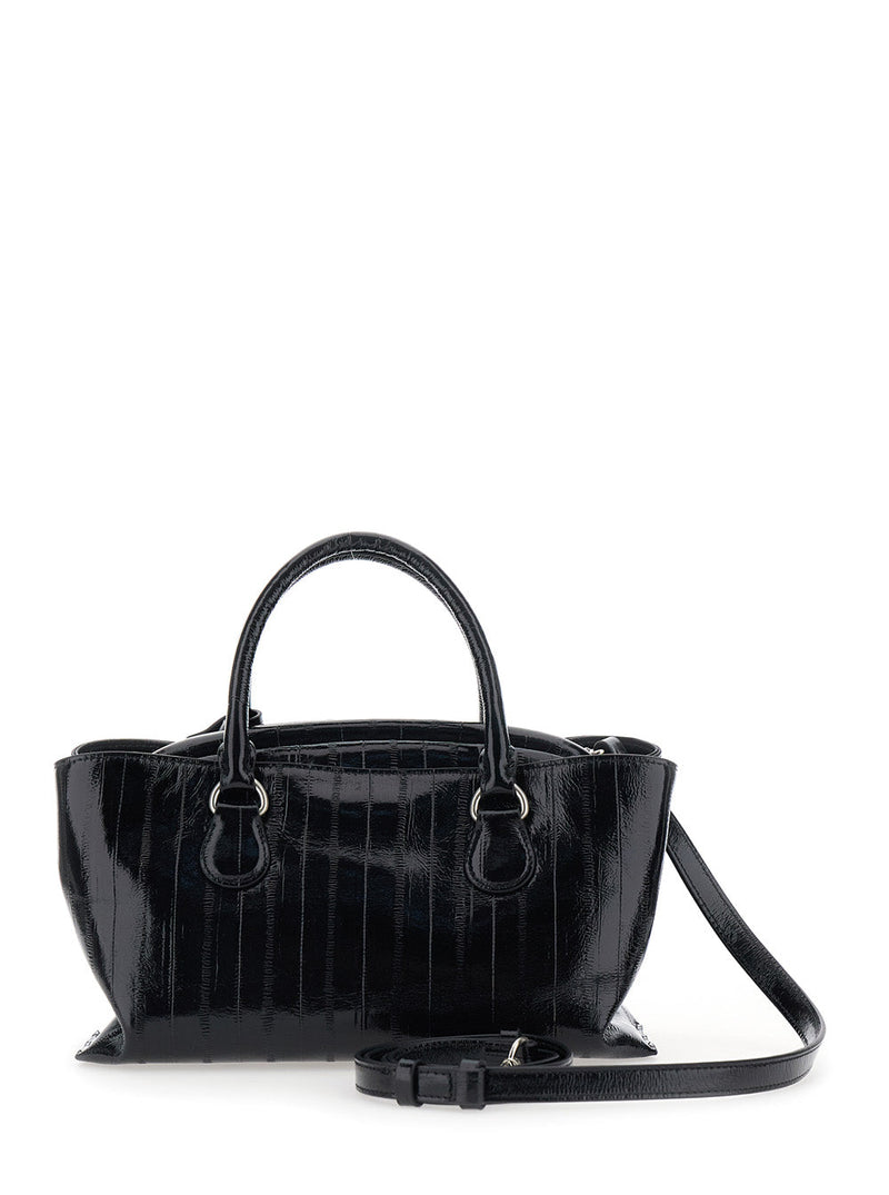 Osoi Shell Brot Mini Shoulder Bag — Black Cow Leather