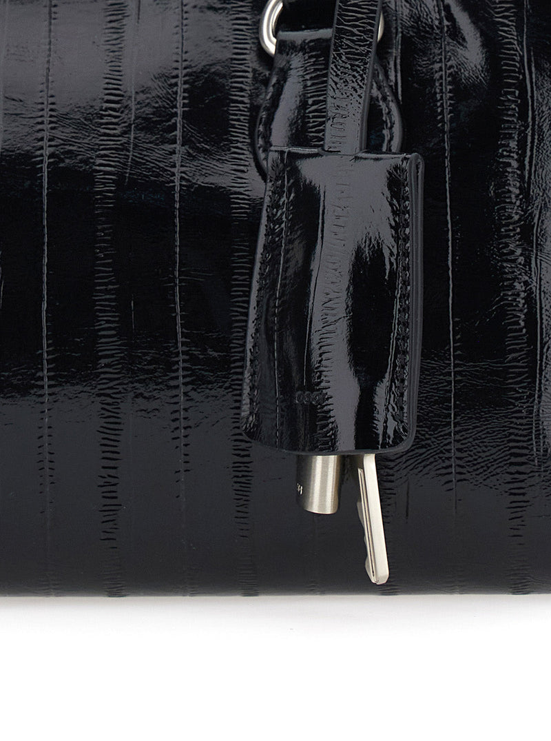 Osoi Shell Brot Mini Shoulder Bag — Black Cow Leather
