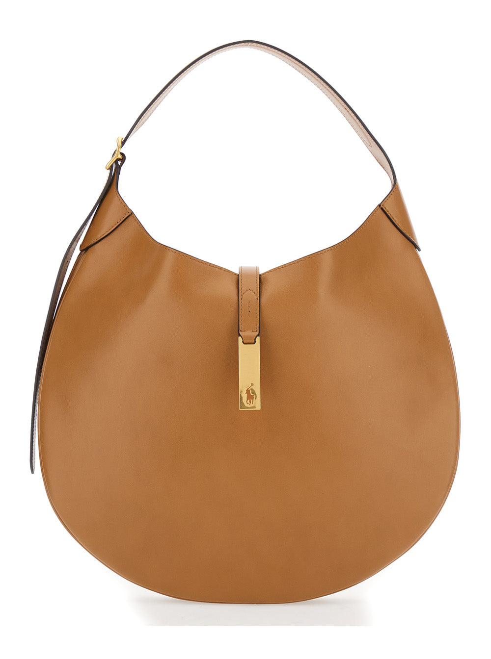 Polo Ralph Lauren Shoulder Bag — Brown Cow Leather