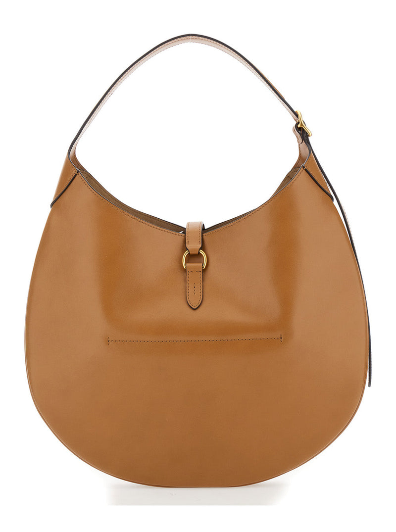Polo Ralph Lauren Shoulder Bag — Brown Cow Leather