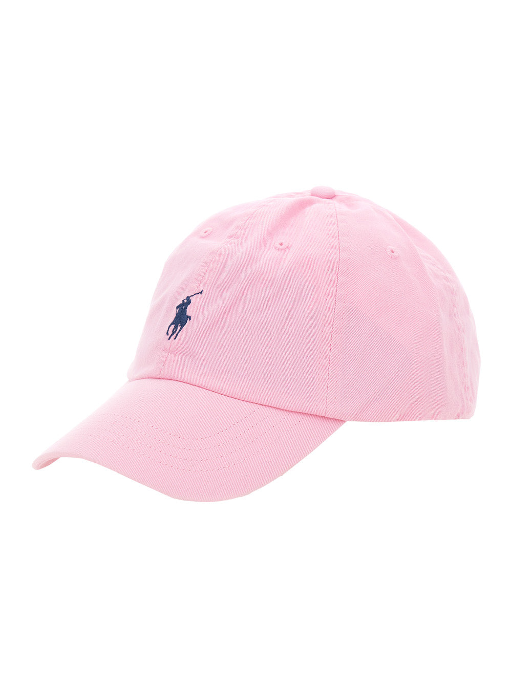 Polo Ralph Lauren 710548524 Embroidered Pony Logo Baseball Cap — Pink Cotton Caps