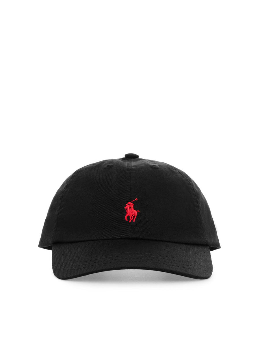 Polo Ralph Lauren 323552489 Baseball Cap — Black Cotton Caps