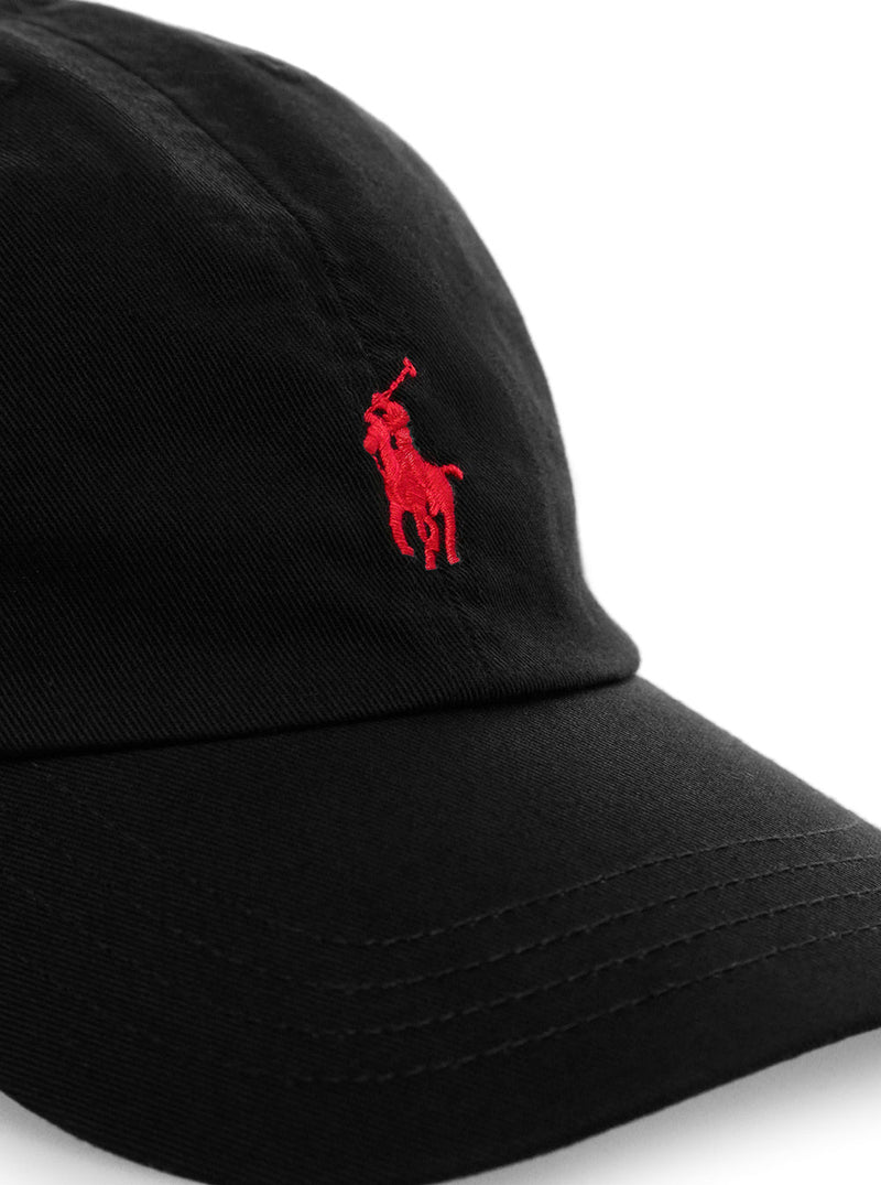 Polo Ralph Lauren 323552489 Baseball Cap — Black Cotton Caps