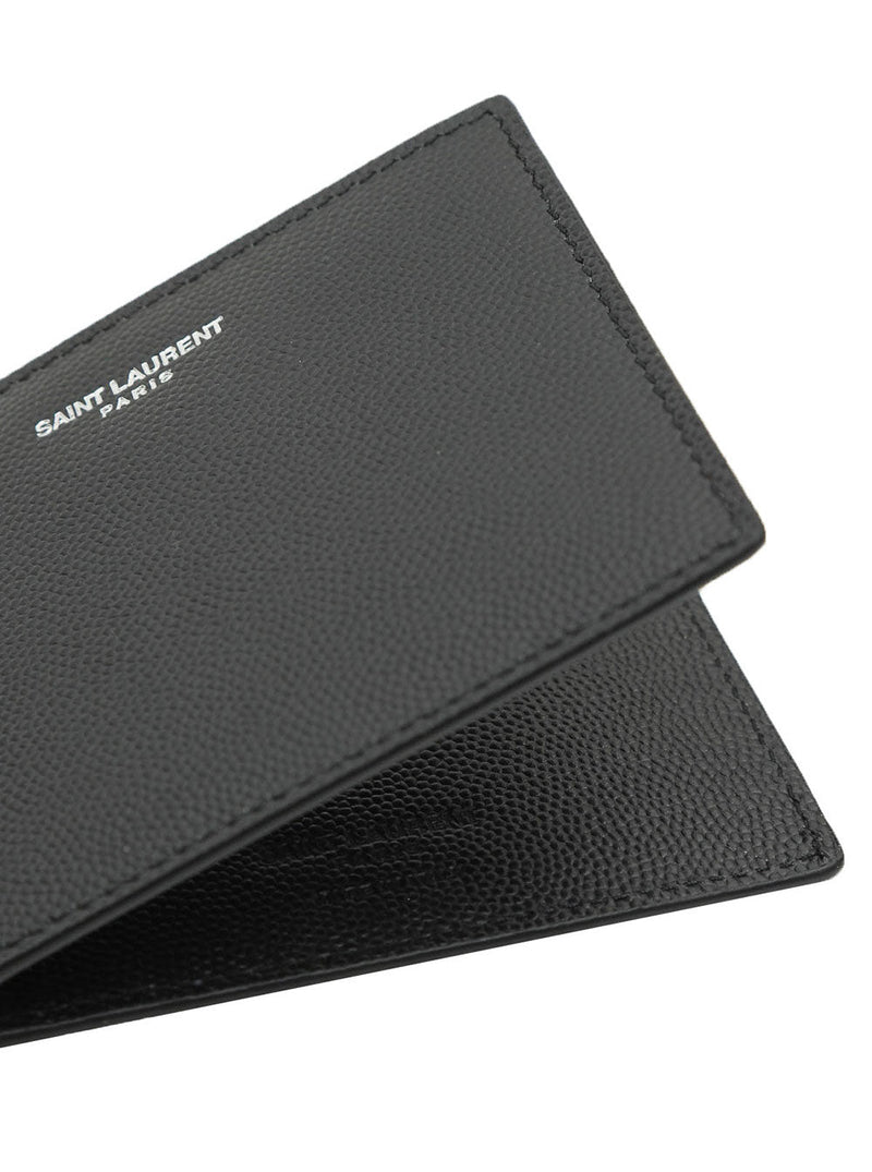 Saint Laurent Calf Leather Wallet — Black