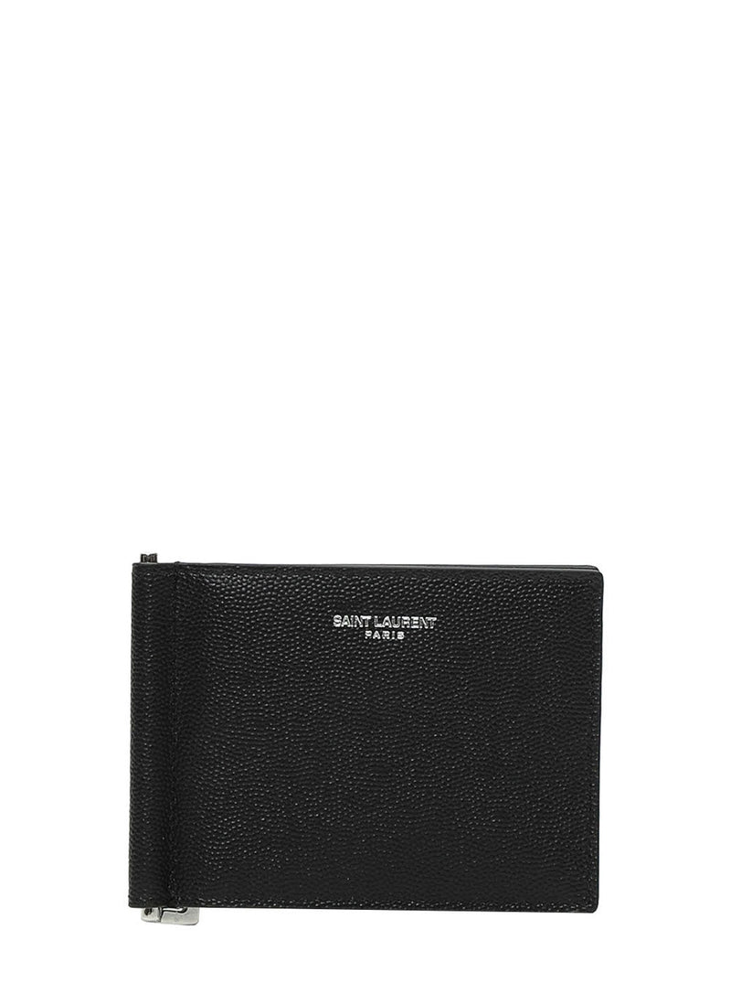 Saint Laurent Calf Leather Wallet — Black