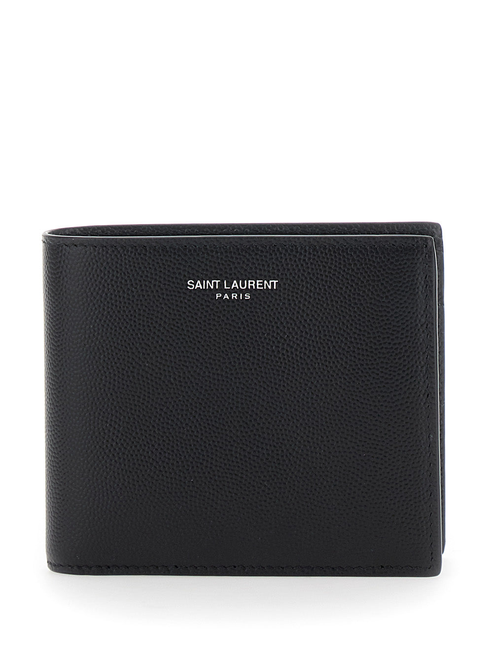 Saint Laurent Wallet — Black Calfskin Leather