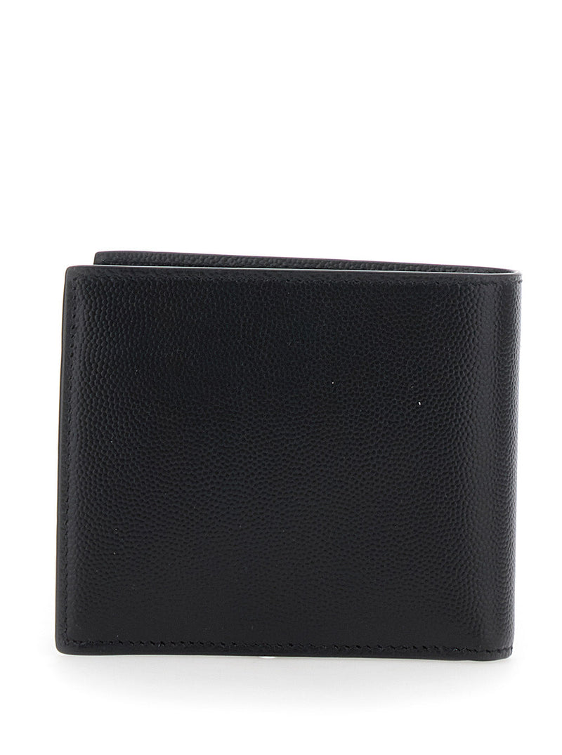 Saint Laurent Wallet — Black Calfskin Leather
