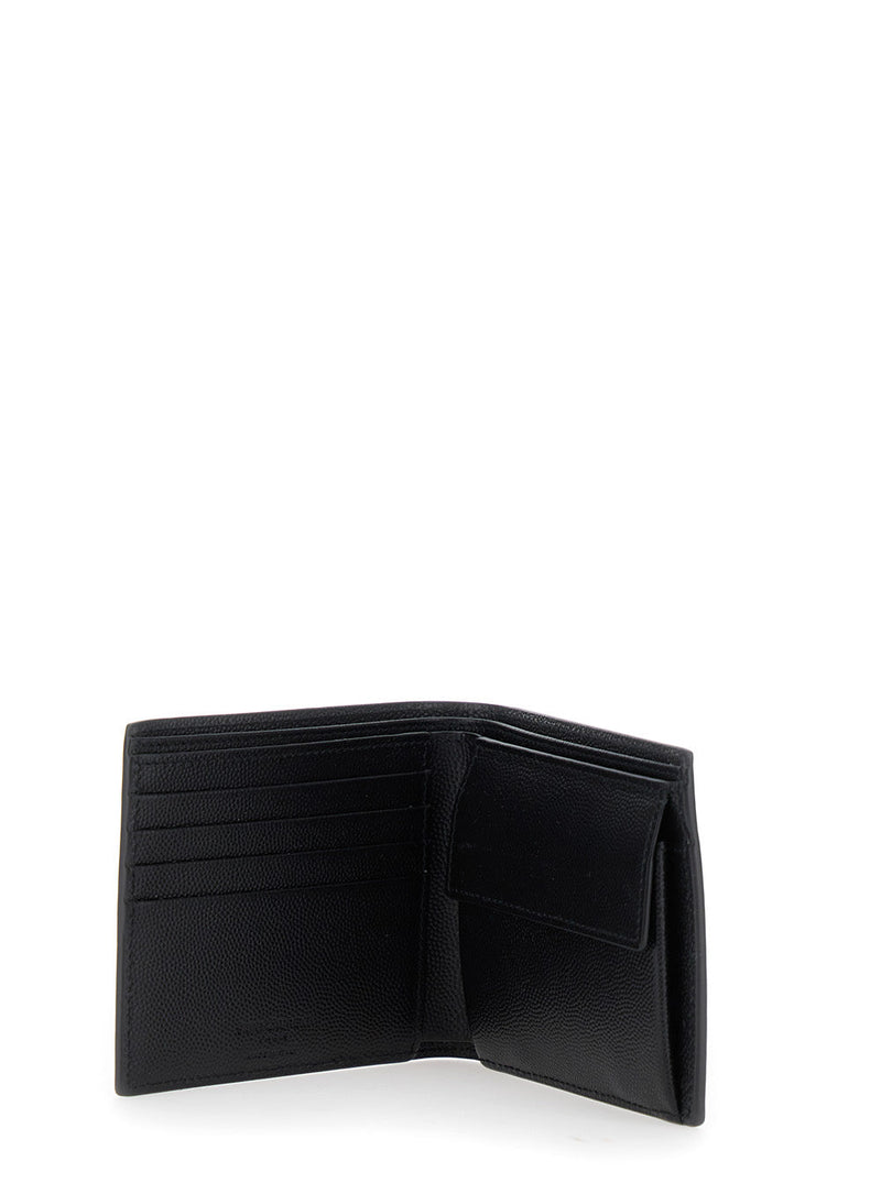 Saint Laurent Wallet — Black Calfskin Leather
