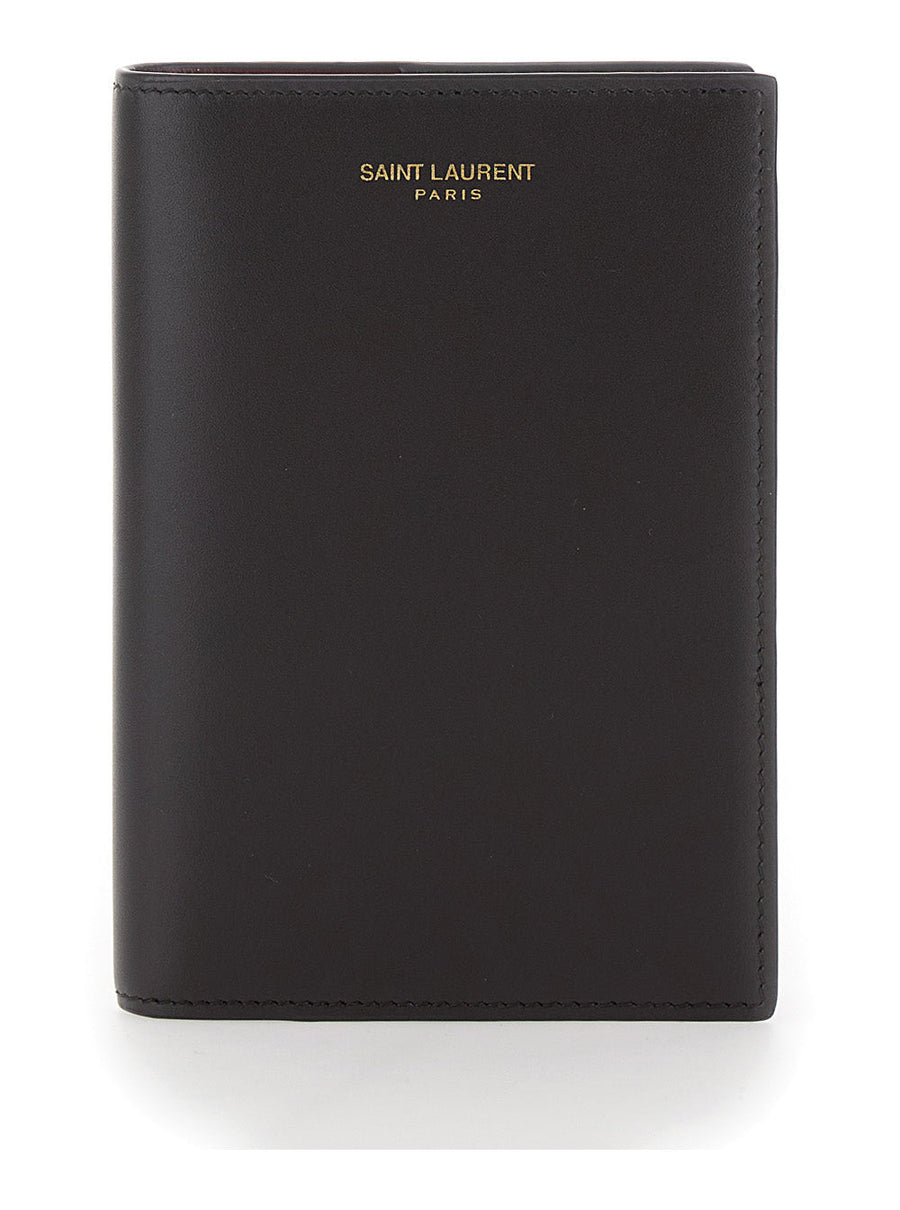Saint Laurent Smooth Leather Card Case — Brown Cases