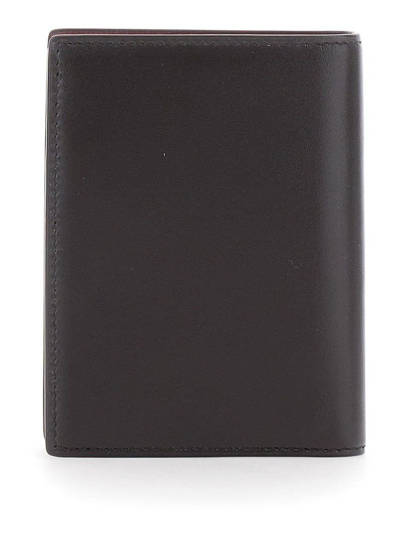 Saint Laurent Leather Logo Card Case — Black Cases