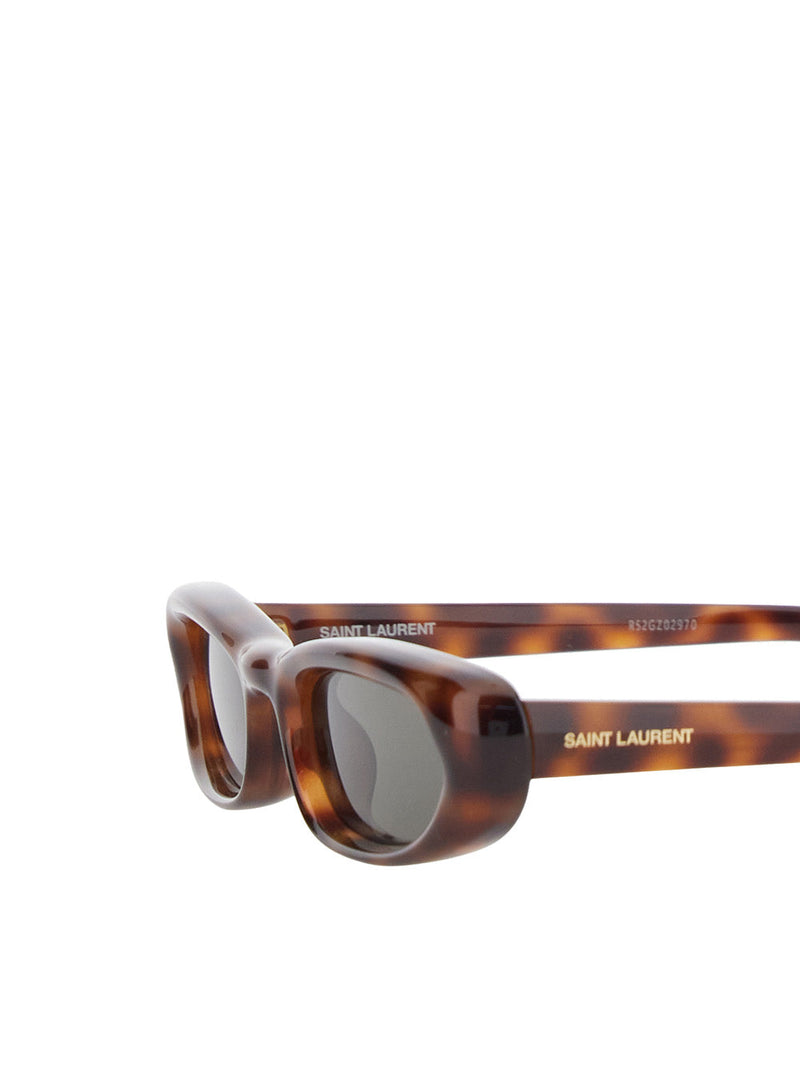 Saint Laurent A003cx Leopard Cat-Eye Sunglasses — Brown Acetate