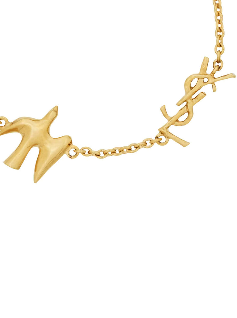 Saint Laurent Charm Chain Bracelet — Gold Brass Bracelets