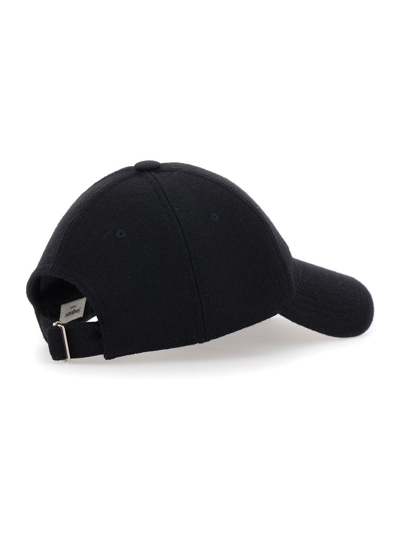 Saint Laurent A005bb Baseball Cap — Black Wool Caps