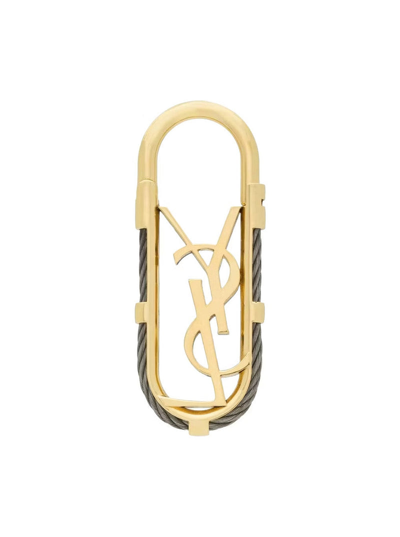 Saint Laurent Ysl Logo Gold Metal Belt Buckle —