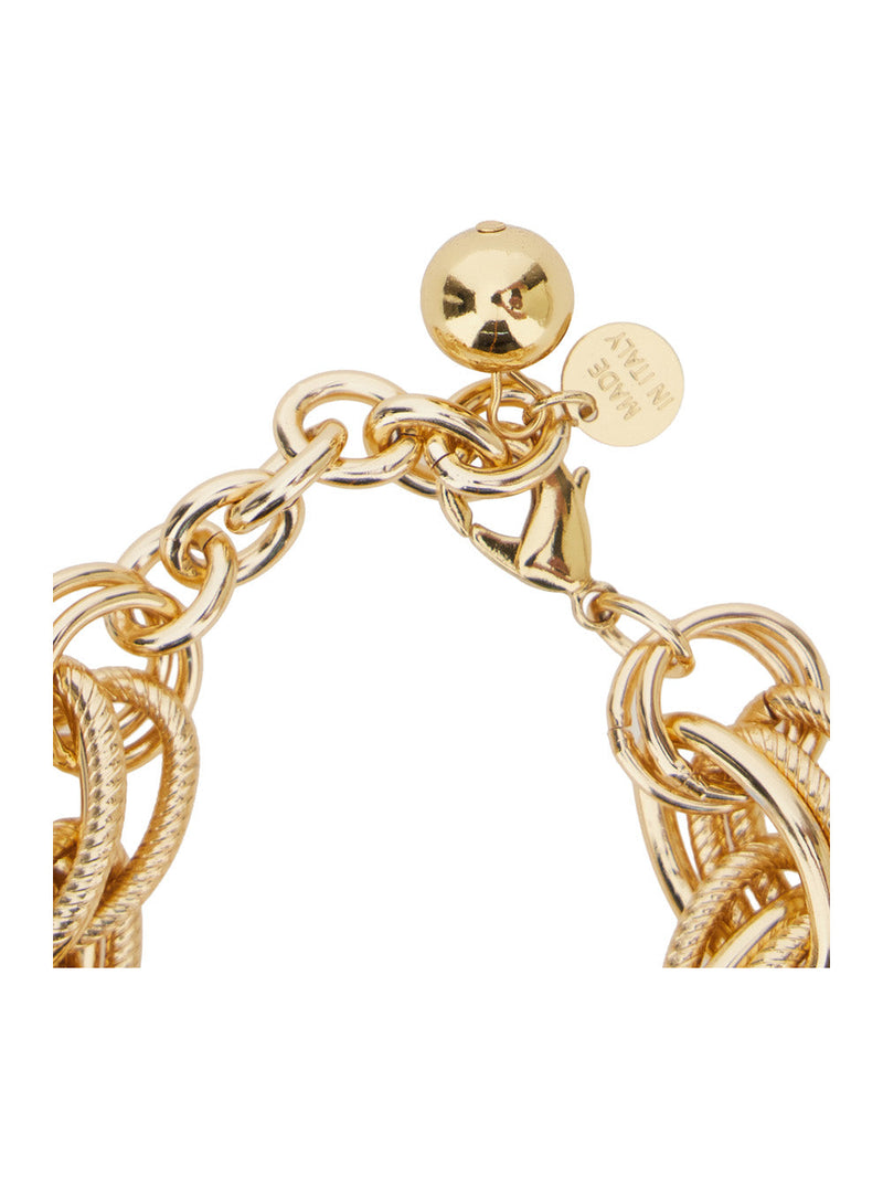 Semicouture Allie Bracelet — Gold Agate Bracelets