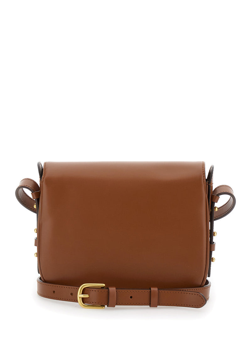 Soeur Bellissima Mini Shoulder Bag — Brown Leather