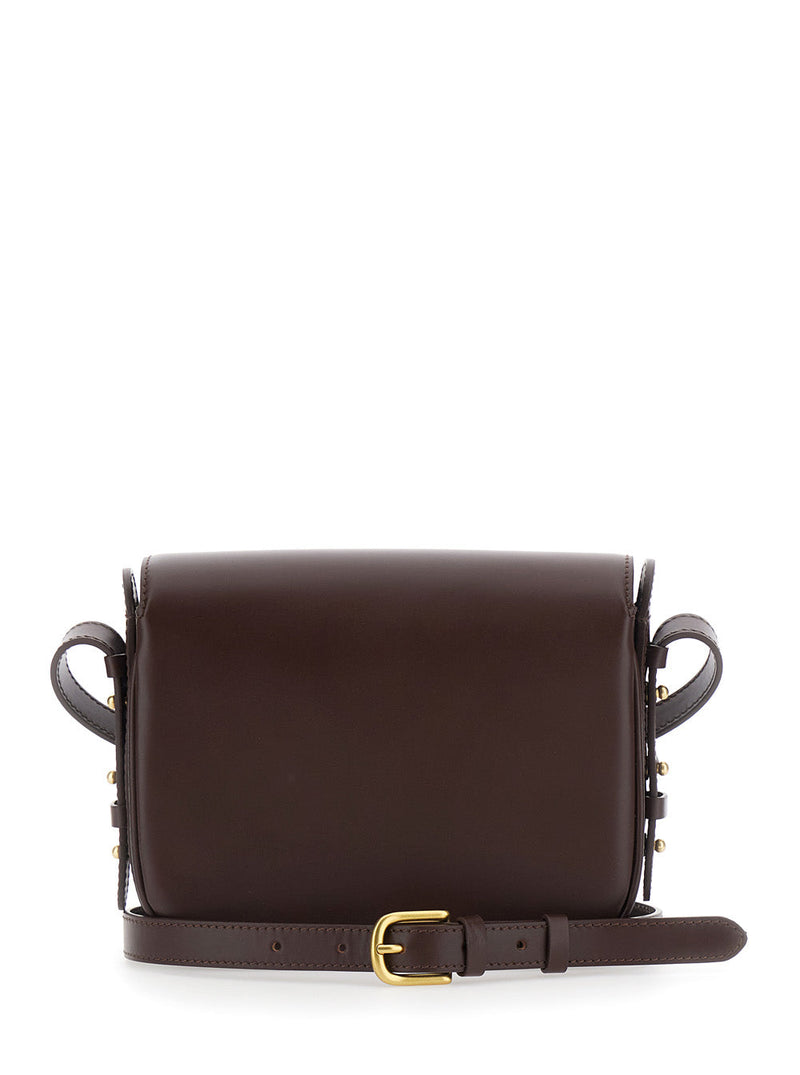 Soeur Bellissima Mini Shoulder Bag — Brown Leather