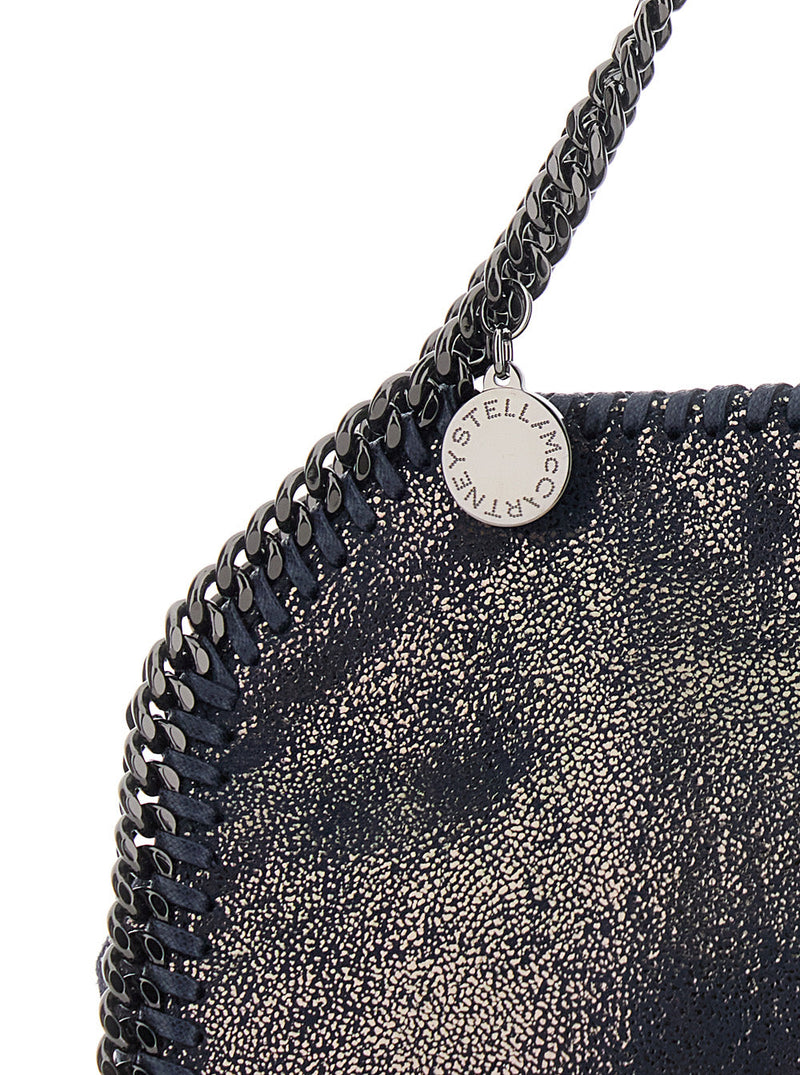 Stella Mccartney Falabella Tiny Tote Shoulder Bag — Black Polyester