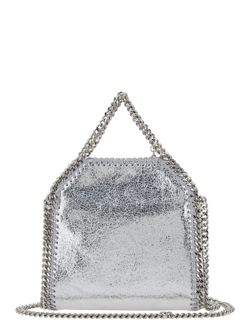 Stella Mccartney Falabella Crossbody Bag — Silver Polyester